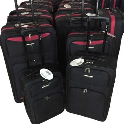 China 2021 New Design Polyester EVA Trolley Luggage Suitcase Goods On Business Travel Travel Bag Trolley Suitcase Set Essential Luggage for sale