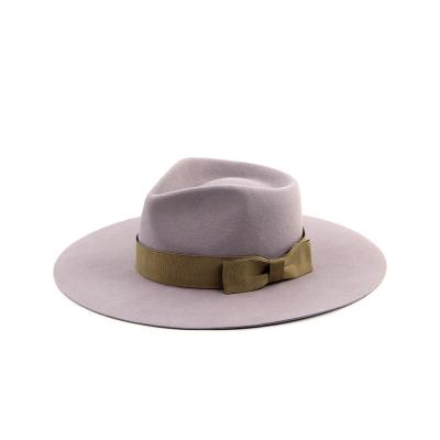 China LiHua Felt Hat New 100%Handmade Wool And 100%Australian Striped Style Accept Custom Made Fedora Hat for sale