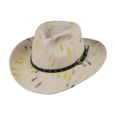 China Wholesale Character LiHua Wool Felt Unisex 100% Men Customized Hat White Cowboy Hat Women Cowboy Hat for sale