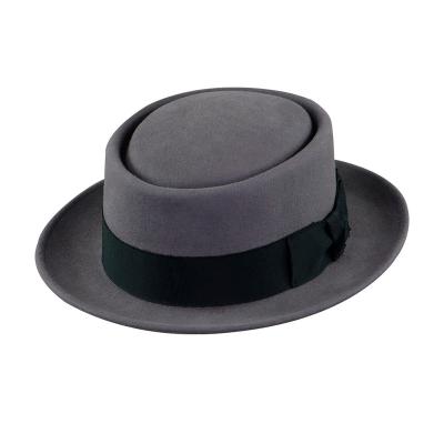 China Image LiHua 2021New Fashion 100%Australian Wool Felt Hat Design Men's Classic Felt Hat for sale