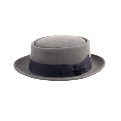 China Wool Striped Felt Hats Tourtiere Hats Unisex Felt Hats for sale