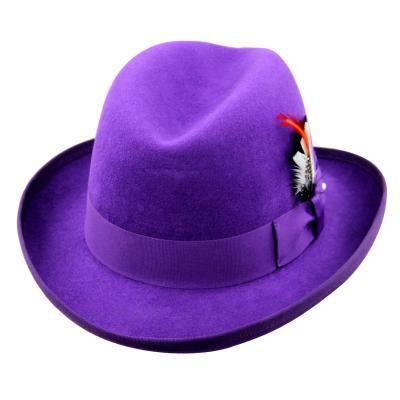 China LiHua 100% Wool Australian Hat Custom Fedora Hat Style New Character for sale