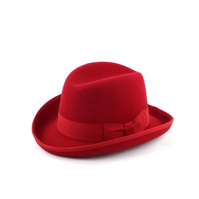 China Wholesale Picture LiHua Fashion Men Felt 100%Australian Wool Brim Cap Soft Hat Hats for sale