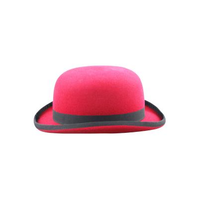 China Wholesale High Quality Picture Thrower LiHua Hat 100%Australian Wool Red Felt Hats With Feathers Are More Fashionable for sale