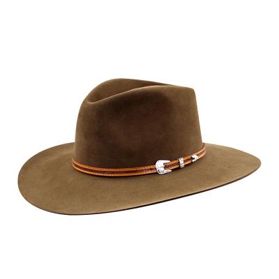 China High Quality American Fedora Hats LiHua Rabbit Fur Hat Fedora Hats Men Western Wholesale Striped Stripes for sale