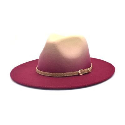 China Picture LiHua Fall Felted Hat Hats Women Felt Hat Unisex Luxury Hat With Ribbon for sale