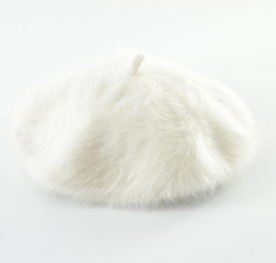 China Picture LiHua Knitted 1 Hole Face Colored Design Women's Rabbit Fur Hat Winter for sale