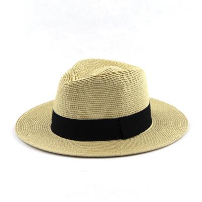 China Wide Brim Straw Hats Straw Hats Custom Straw Hat High Quality Beige Color Fashion Straw Hat from LiHua for sale