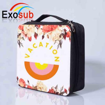 China Eco Friendly Sublimation Zipper Fashion Makeup Bag , Sublimation Cosmetic Bag for sale