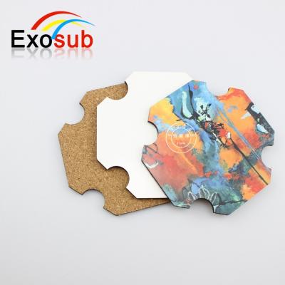 China Sustainable Sublimation MDF Mug Coaster Blanks For DIY Picture Printing for sale