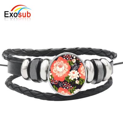 China Cute Empty Sublimation Wristband Charm Bracelets For Dye Printing for sale