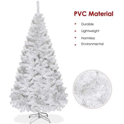 China Chirstmas Decoration Supplie China Manufacturer Large Artificial PVC PE Decor Customized White Giant Christmas Tree for sale