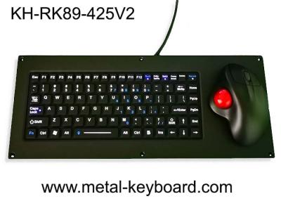 China Tastatur des Silikon-IP65 mit ergonomischer Rollkugel-Maus-USB-Metallplatten-Berg-Tastatur zu verkaufen