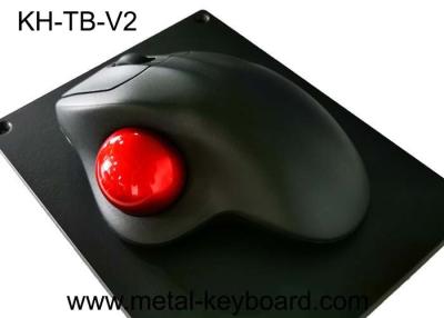 China Trackball da resina com metal preto o painel montado, rato industrial do computador à venda