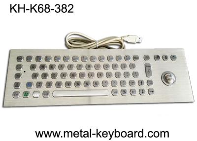 China 67 Metallcomputer-Tastatur der Schlüssel-industrielle SS mit 25mm Laser-Rollkugel-Maus und Knöpfen zu verkaufen