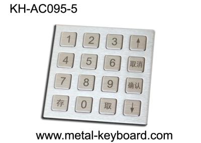 China Teclado do acesso da porta de 4 x 4 matrizes com material de aço inoxidável áspero à venda