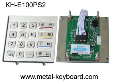 China Anti - vandal Stainless steel panel mount Keypad , Metal Digital keypad for sale