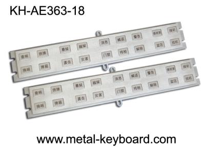 China Kundengebundene 18 Schlüssel-Edelstahl-Tastatur für Tür-Zugangs-System zu verkaufen