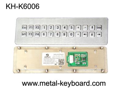 China Telclado numérico a prueba de mal tiempo modificado para requisitos particulares industrial del puerto de USB, 24 metales rugosos del telclado numérico de las llaves en venta