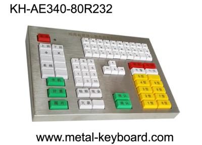 China Teclado industrial do metal da personalização do painel R232 para a área do transporte à venda