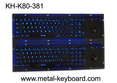 China Teclado industrial del metal de los SS de la prenda impermeable luminosa con el dispositivo de señalización del Trackball en venta