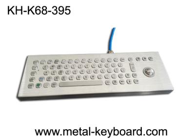 China Teclado de ordenador industrial rugoso del metal de 70 llaves con el Trackball de 25m m en venta