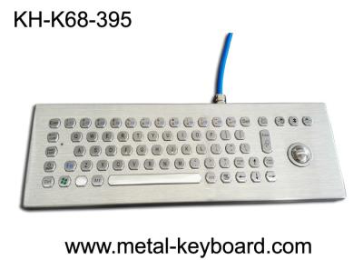 China Teclado de ordenador industrial del metal rugoso de escritorio con el ratón del Trackball en venta