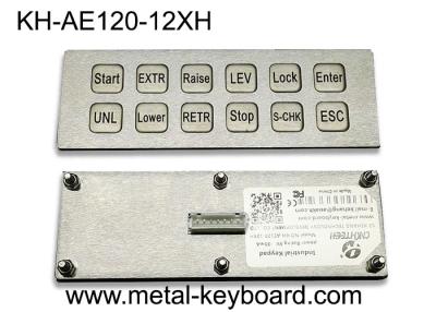 China Edelstahl-Tastatur der Matrix-Schnittstellen-12 der Schlüssel-2X6 zu verkaufen