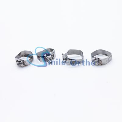 China Pre-Welded With Combination Double Buccal Tube Dental Orthodontic Molar Bands Welded Sgl Buccal Roth.022 1st Tube Molar Convertible for sale