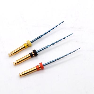 China Metal Niti Endo File Heat Activation Root Canal Dental Files for sale