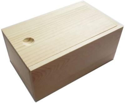 China Recyclable Wooden Unfinished Storage Box With Bulk Slide Top Wooden Boxes Wooden Gift Box Design for sale