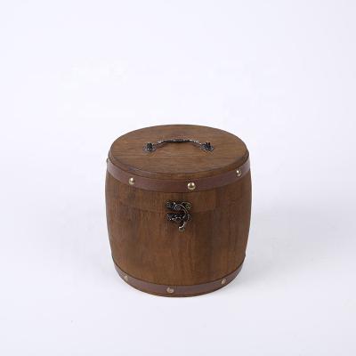 China High Quality Wooden Tea Barrel Packing Small Wooden Barrel for sale