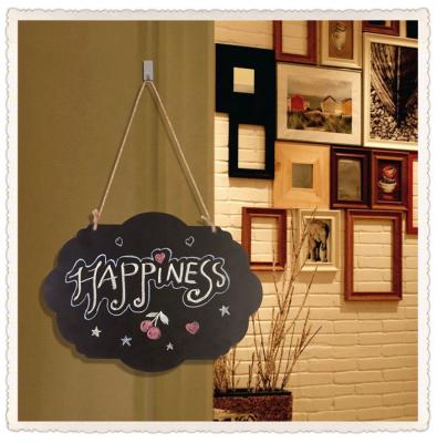 China China Wave Shaped Wooden Hanging Board Sign Board Message Board Wooden Chalkboard for sale