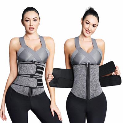 China DREAM Antibacterial LUNA Women&'s Faja Slimming Neoprene Plus Size Double Layer Waist Shaper Waist Trainer Shapewear Sauna Waist Trainer for sale