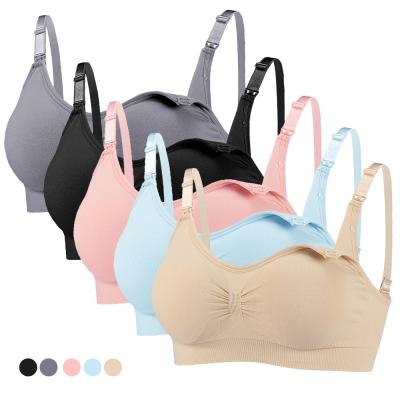 China LUNA Women Plus Size Nursing Bra Breathable Underwear DREAM Radiation Protection Push Up Maternity Nursing Bra Wireless Nursing Bralette for sale