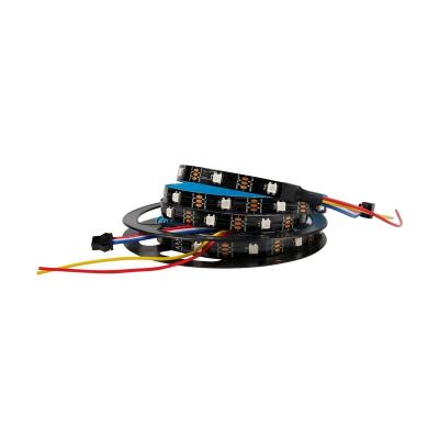 China DC5V 30pcs WS2812b Theme Park 30led 5050 LED Strip Waterproof Digital Pixel Strip for sale