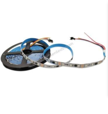 China LANDSCAPE DC24V 14.4W/roll SMD 2835 RGB LED Flexible Strip SM16703 IC Digital Programmable Full Color for sale