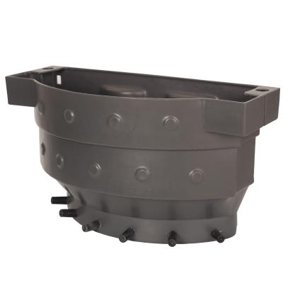 China Dairy Farm 38Liter Calf Milk Feeding Bucket With Replaceable Switch Valves And Rubber Teats for sale