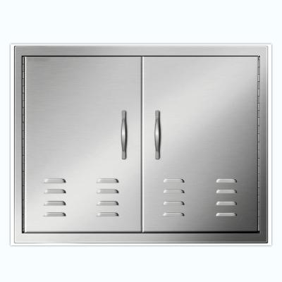 China Modern BBQ Door 30W Stainless Steel 21H Exterior Stainless Steel 201 304 X Grade Heavy Duty BBQ Access Door for sale