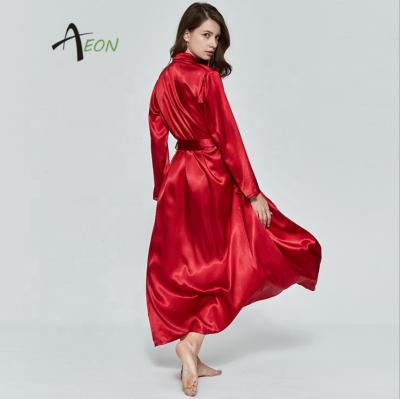 China High Quality QUICK DRY Silk Long Robe Gowns for Bridal Women Long Sleepwear for sale