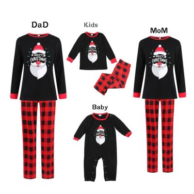 China QUICK DRY Family Matching Christmas Pajamas Knitted Cotton Pajamas Set for sale