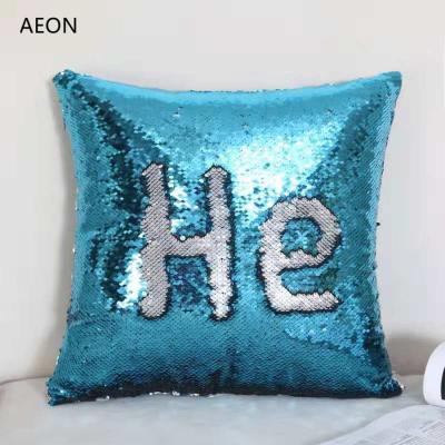 China Plain Netting High Quality Custom Freestanding Sequin Decorative Pillow for sale