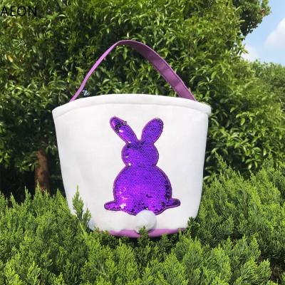 China Easter Gift and Decorations Easter Gift Bunny Packing Bag Easter Basket with Handle Easter Decoration Toys for sale