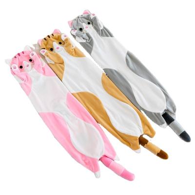 China Wholesale Unstuffed Plush Animal Skins Hugging Long Shaped Cat Plush Pillow for sale