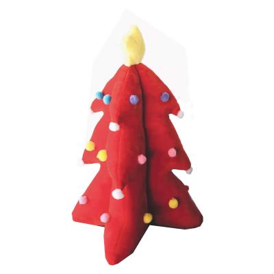 China Lighting Red Plush Souvenir Gift 35/55/85/115cm Singing Christmas Tree Decoration for sale