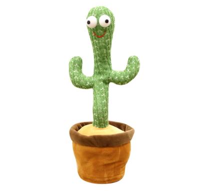 China Plush Best Selling 32cm Plush Singing and Dancing Electric Cactus Toy for sale