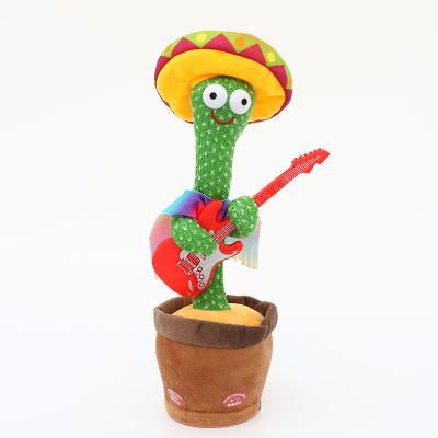 China Plush Jack Guitar Wear Traditional Mexican Bailarin Dancing and Singing Costume Musical Cactus Talking for sale