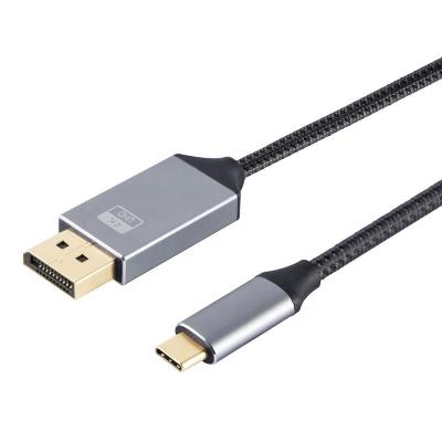 China Hot Sale Camera Cable 4K 60Hz Aluminum Braided USB Type C to DisplayPort Cable Gold Plated USB C to DP Cable for sale