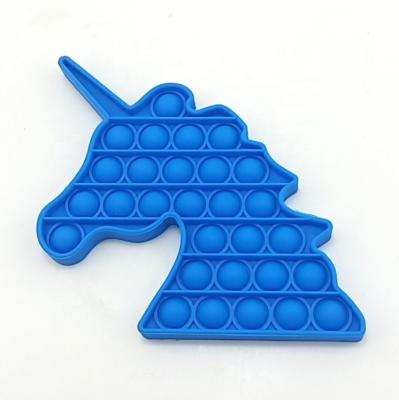 China Eco-friendly Unihorn Increase Focus Push Bubble Antistress Wiggle Sensory Toys for sale