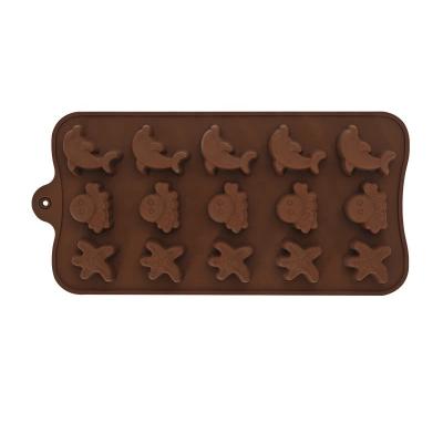 China Sustainable Chocolate Molds Silicone Candy Shell Shape Molds BPA Free Non-Stick Gummy Molds for sale